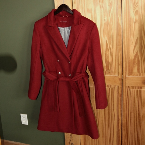 Calvin Klein Wool Coat Size 10 - Picture 1 of 6